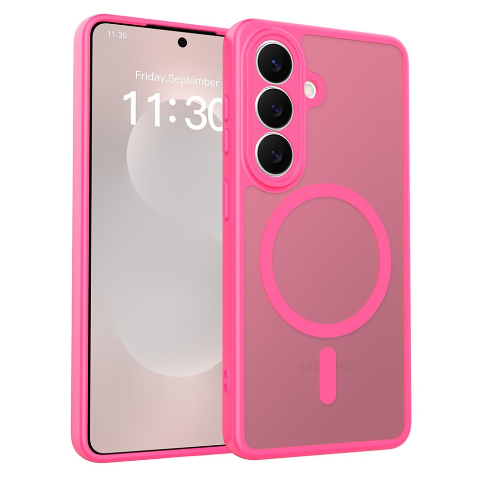 For Samsung Galaxy S26 Magnetic Case Skin Touch PC + TPU Precise Camera Cutouts Shockproof Phone Cover