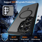 For Samsung Galaxy S25 Ultra Magnetic Case Skin Touch PC + TPU Precise Camera Cutouts Shockproof Phone Cover