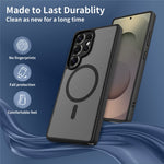 For Samsung Galaxy S25 Ultra Magnetic Case Skin Touch PC + TPU Precise Camera Cutouts Shockproof Phone Cover