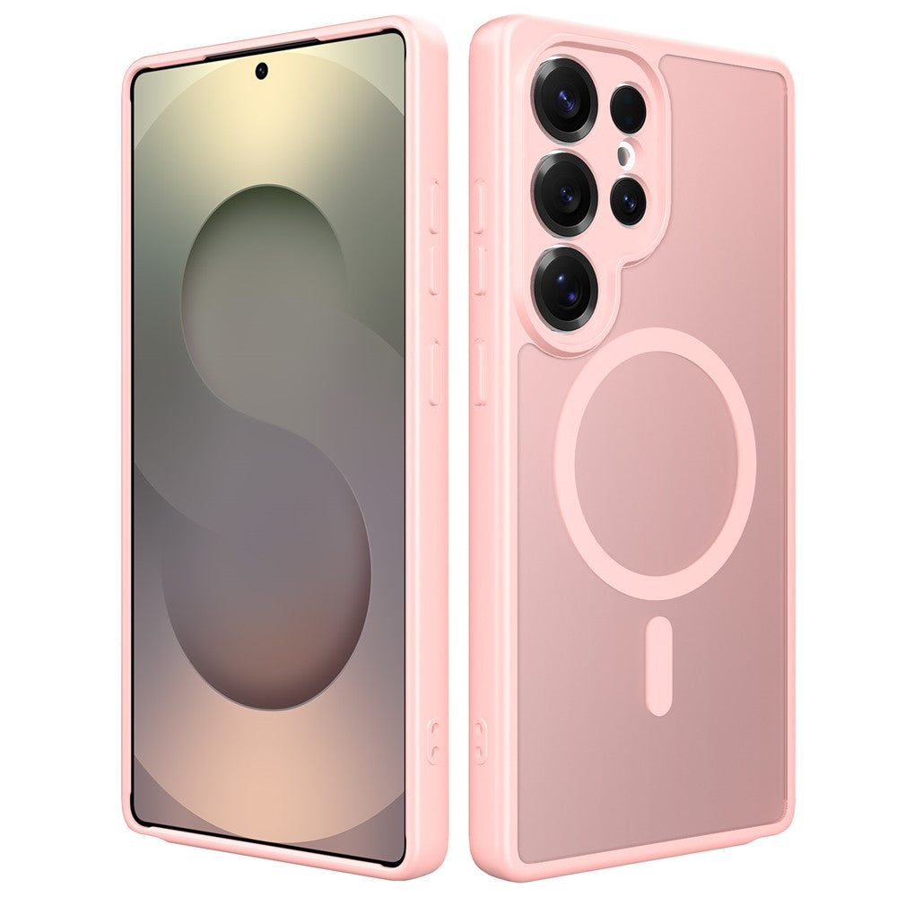 Samsung Galaxy S25 Ultra Magnetiskt Skal Skin Touch PC + TPU Exakta Kamerautskärningar Stötsäkert mobilskal