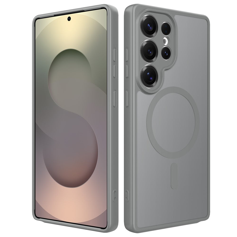 Samsung Galaxy S25 Ultra Magnetiskt Skal Skin Touch PC + TPU Exakta Kamerautskärningar Stötsäkert mobilskal