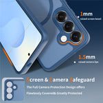 For Samsung Galaxy S25+ Magnetic Case Skin Touch PC + TPU Precise Camera Cutouts Shockproof Phone Cover
