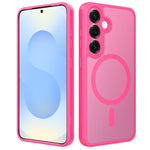 For Samsung Galaxy S25+ Magnetic Case Skin Touch PC + TPU Precise Camera Cutouts Shockproof Phone Cover