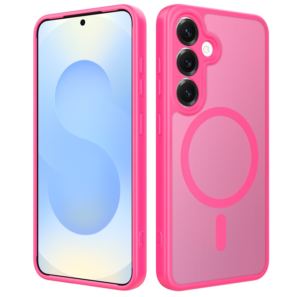 For Samsung Galaxy S25+ Magnetic Case Skin Touch PC + TPU Precise Camera Cutouts Shockproof Phone Cover