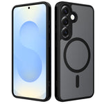 For Samsung Galaxy S25 Magnetic Case Skin Touch PC + TPU Precise Camera Cutouts Shockproof Phone Cover