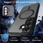 For Samsung Galaxy S25 Magnetic Case Skin Touch PC + TPU Precise Camera Cutouts Shockproof Phone Cover