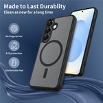For Samsung Galaxy S25 Magnetic Case Skin Touch PC + TPU Precise Camera Cutouts Shockproof Phone Cover