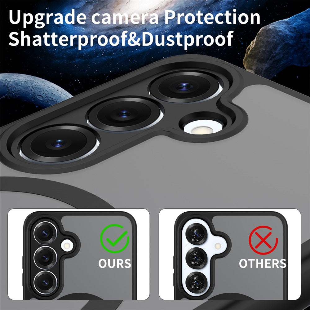 For Samsung Galaxy S25 Magnetic Case Skin Touch PC + TPU Precise Camera Cutouts Shockproof Phone Cover