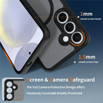 For Samsung Galaxy S24+ Magnetic Case Skin Touch PC + TPU Precise Camera Cutouts Shockproof Phone Cover
