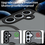 For Samsung Galaxy S24+ Magnetic Case Skin Touch PC + TPU Precise Camera Cutouts Shockproof Phone Cover
