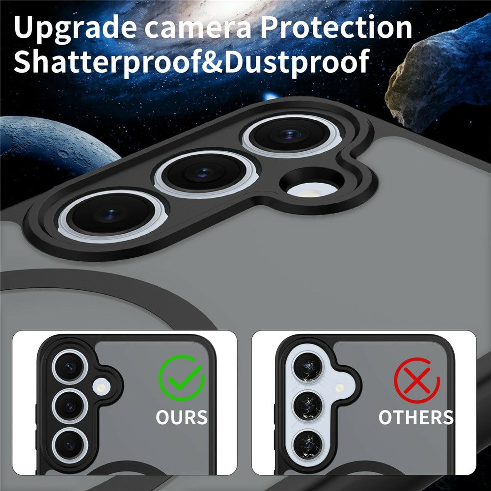 For Samsung Galaxy S24+ Magnetic Case Skin Touch PC + TPU Precise Camera Cutouts Shockproof Phone Cover