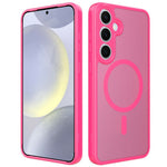 For Samsung Galaxy S24+ Magnetic Case Skin Touch PC + TPU Precise Camera Cutouts Shockproof Phone Cover