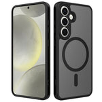 For Samsung Galaxy S24 Magnetic Case Skin Touch PC + TPU Precise Camera Cutouts Shockproof Phone Cover