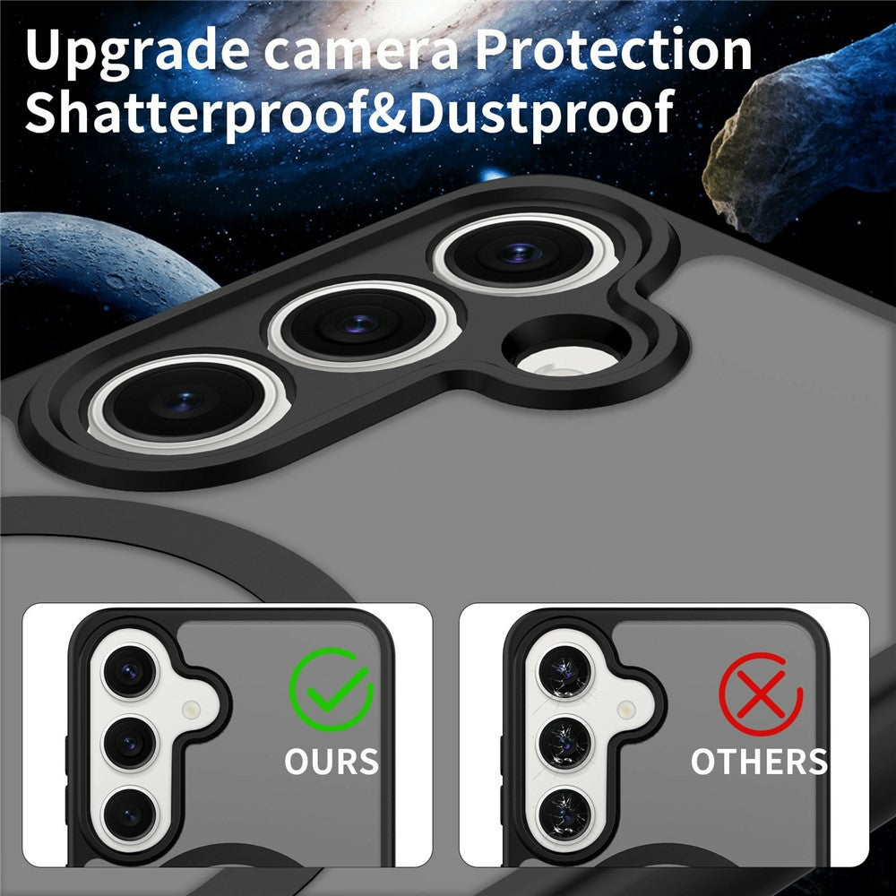 For Samsung Galaxy S24 Magnetic Case Skin Touch PC + TPU Precise Camera Cutouts Shockproof Phone Cover