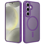 For Samsung Galaxy S24 Magnetic Case Skin Touch PC + TPU Precise Camera Cutouts Shockproof Phone Cover