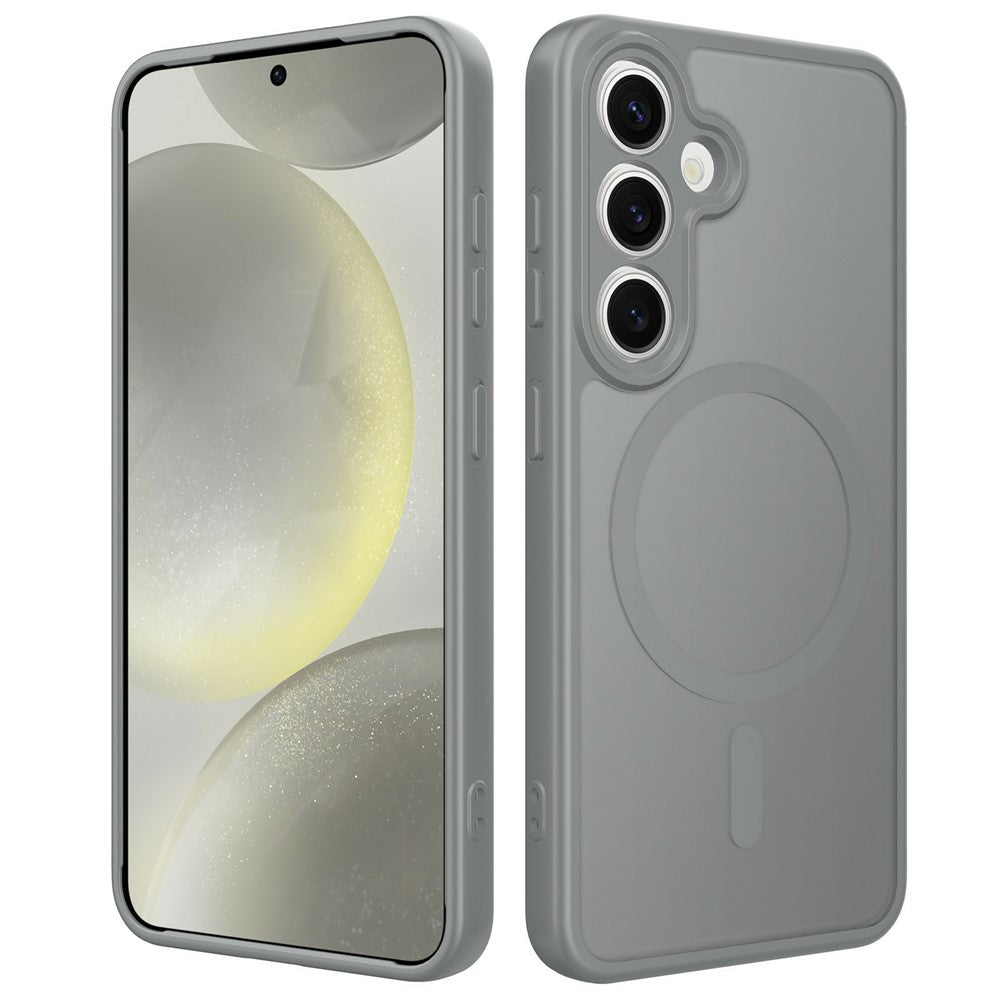 For Samsung Galaxy S24 Magnetic Case Skin Touch PC + TPU Precise Camera Cutouts Shockproof Phone Cover