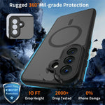 Samsung Galaxy A57 5G Magnetiskt Skal Skin Touch PC + TPU Exakta Kamerautskärningar Stötsäkert mobilskal