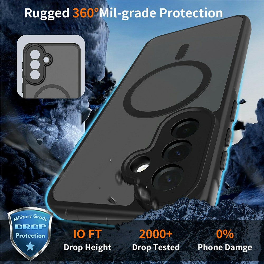 Samsung Galaxy A37 5G Magnetiskt Skal Skin Touch PC + TPU Exakta Kamerautskärningar Stötsäkert mobilskal