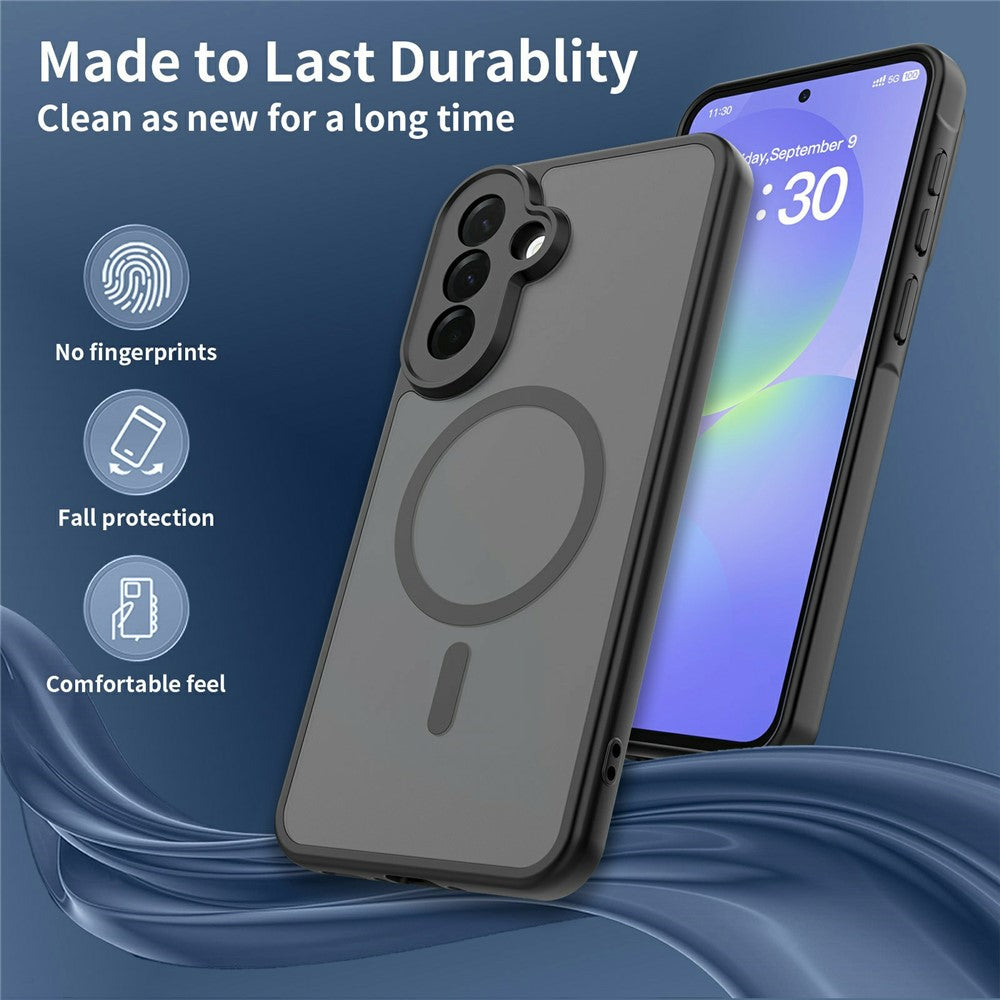 Samsung Galaxy A37 5G Magnetiskt Skal Skin Touch PC + TPU Exakta Kamerautskärningar Stötsäkert mobilskal