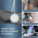 Samsung Galaxy A37 5G Magnetiskt Skal Skin Touch PC + TPU Exakta Kamerautskärningar Stötsäkert mobilskal