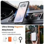 Magnetiskt skal för Samsung Galaxy S26 Ultra, kameralinsram, stativ PC + TPU-skal