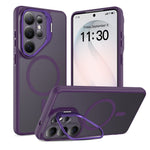 Magnetiskt skal för Samsung Galaxy S26 Ultra, kameralinsram, stativ PC + TPU-skal