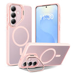 Magnetiskt skal för Samsung Galaxy S26, kameralinsram, stativ PC + TPU-skal