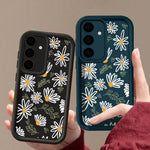 Samsung Galaxy S26+ skal med daisymönster och precis kameraskydd, förtjockat TPU-fodral