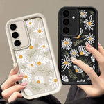 Samsung Galaxy S26+ skal med daisymönster och precis kameraskydd, förtjockat TPU-fodral