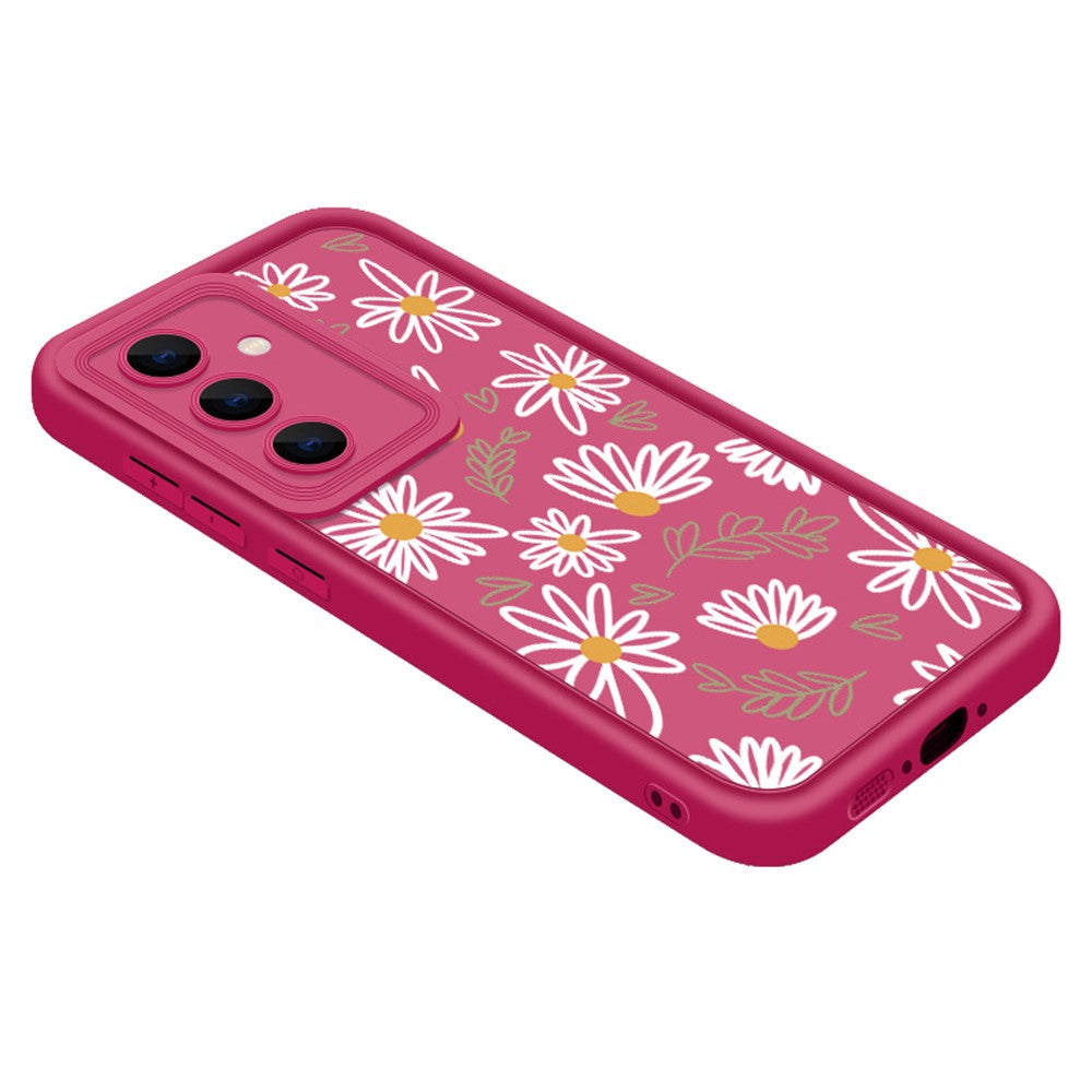 Samsung Galaxy S26+ skal med daisymönster och precis kameraskydd, förtjockat TPU-fodral
