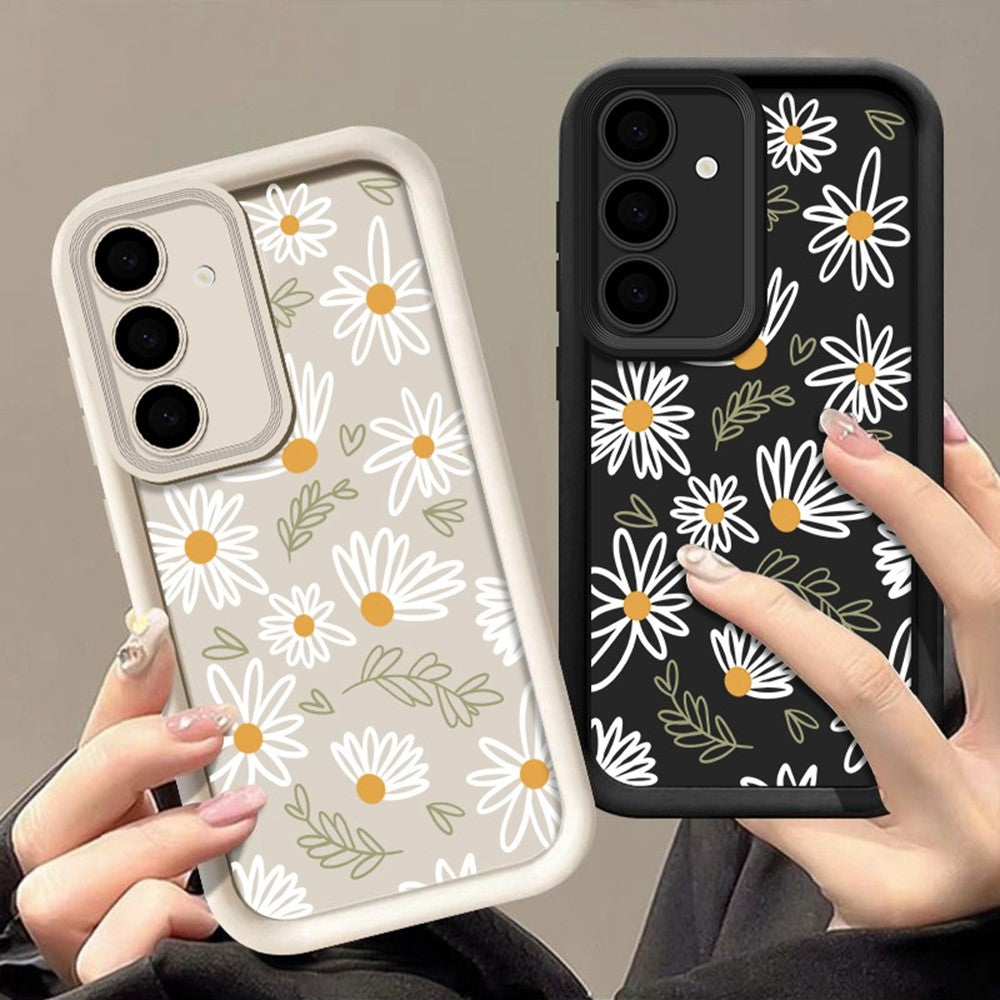 Skal med daisymönster till Samsung Galaxy A26 5G / A17 5G / A17 4G, förtjockat TPU-mobilskal med exakt kameraskydd