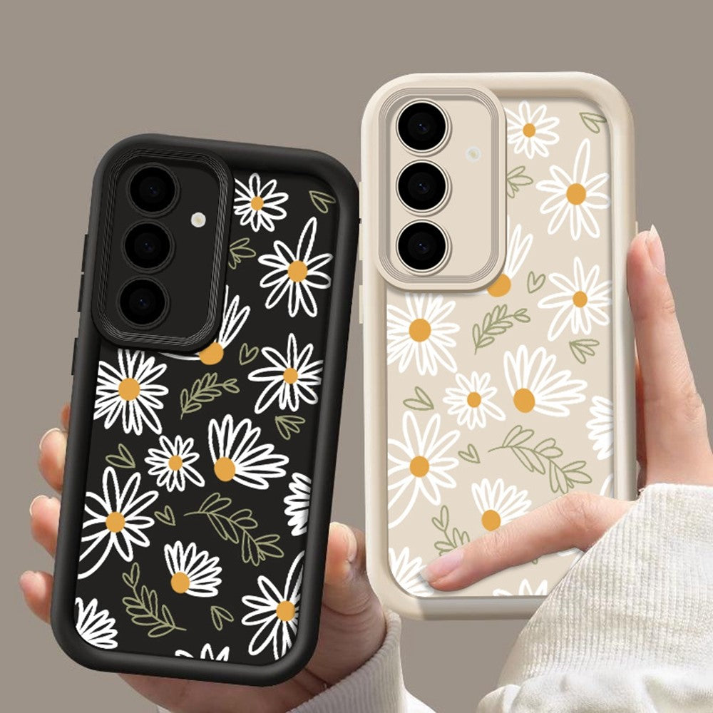 Samsung Galaxy A37 5G-skal med daisymönster och precis kameraskydd, förtjockat TPU-mobilskal
