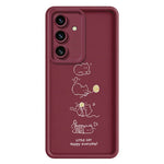 Samsung Galaxy S26+ TPU-skal Liten katt leker mönster tryck gummibelagt halkfritt mobilskal