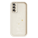 TPU-cover til Samsung Galaxy A18 5G / A18 4G / A17 5G / A17 4G, lille kat, der leger, mønstertryk, gummibelagt, skridsikkert mobilcover