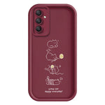 TPU-skal till Samsung Galaxy A18 5G / A18 4G / A17 5G / A17 4G, liten katt som leker, mönstertryck, gummibelagt, halkfritt mobilskal