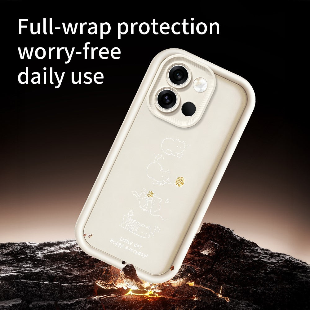 OnePlus Nord 6 5G TPU-skal Liten katt som leker mönstertryck Gummerat halkfritt mobilskydd