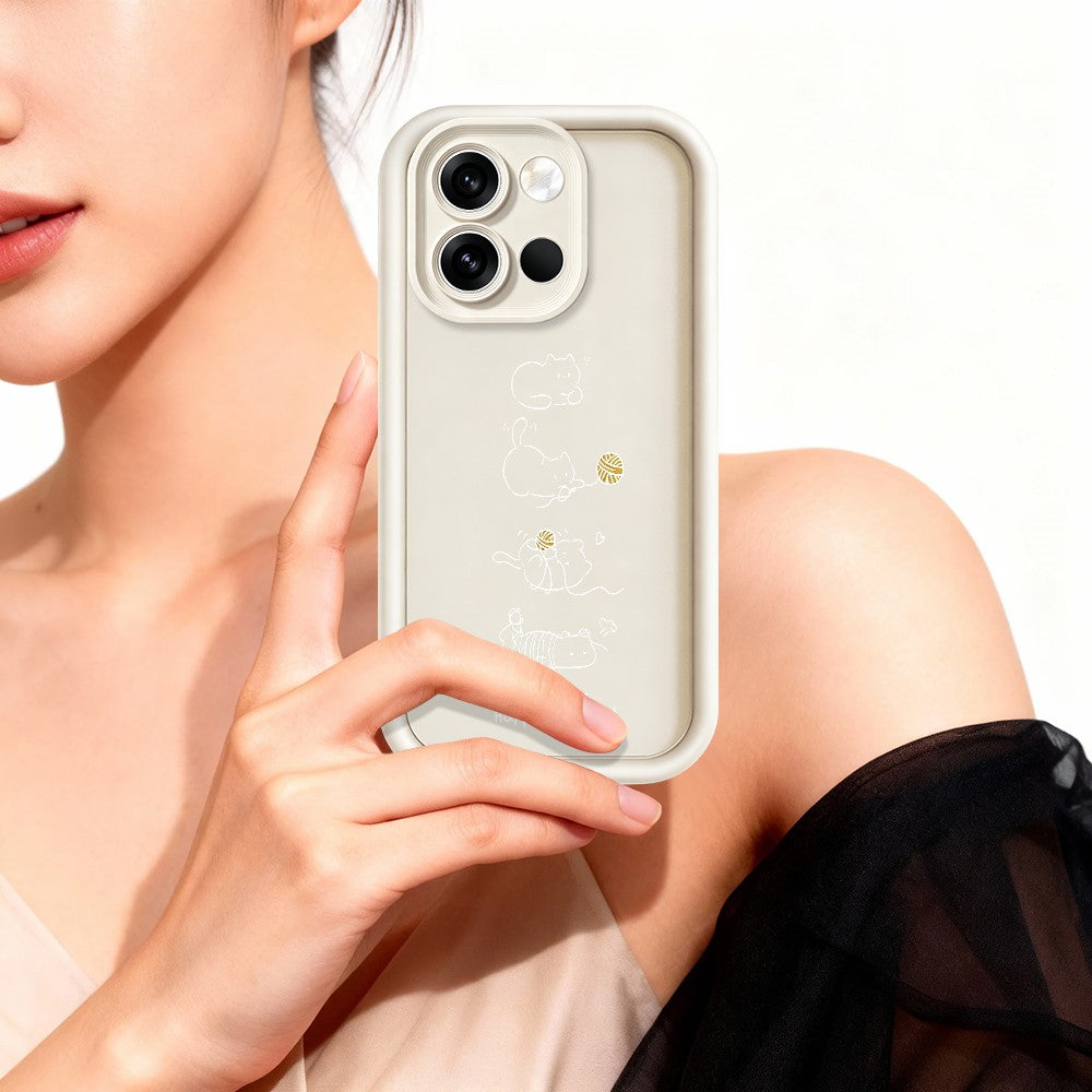 OnePlus Nord 6 5G TPU-skal Liten katt som leker mönstertryck Gummerat halkfritt mobilskydd