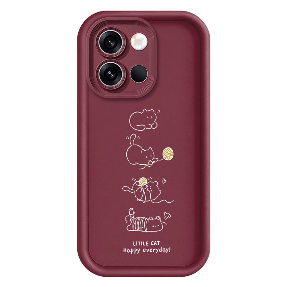 OnePlus Nord 6 5G TPU-skal Liten katt som leker mönstertryck Gummerat halkfritt mobilskydd