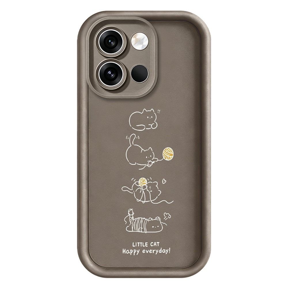 OnePlus Nord 6 5G TPU-skal Liten katt som leker mönstertryck Gummerat halkfritt mobilskydd