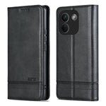 AZNS For Xiaomi Redmi Note 17 Pro Max 5G Phone Case Cowhide Texture PU Leather Wallet Phone Cover
