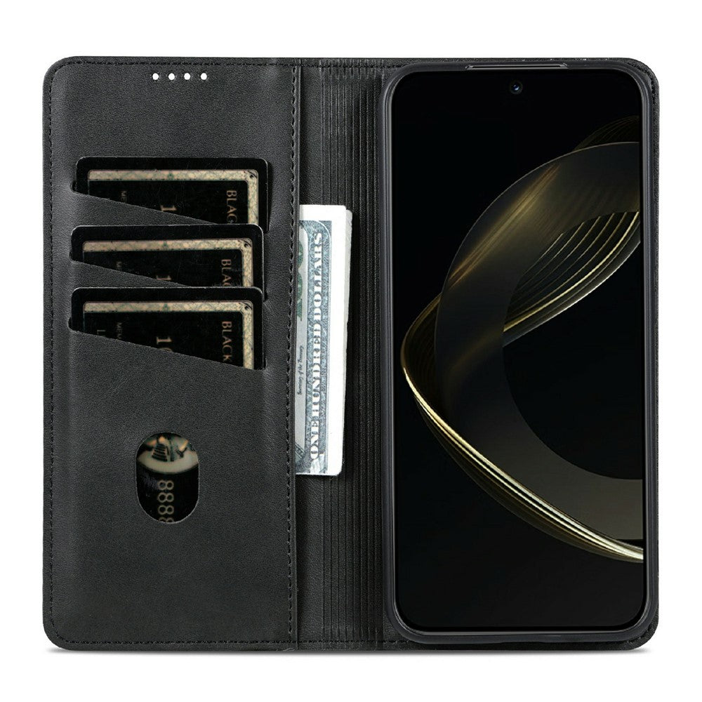 AZNS For Xiaomi Redmi Note 17 Pro Max 5G Phone Case Cowhide Texture PU Leather Wallet Phone Cover