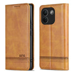 AZNS For Xiaomi Redmi Note 17 Pro Max 5G Phone Case Cowhide Texture PU Leather Wallet Phone Cover
