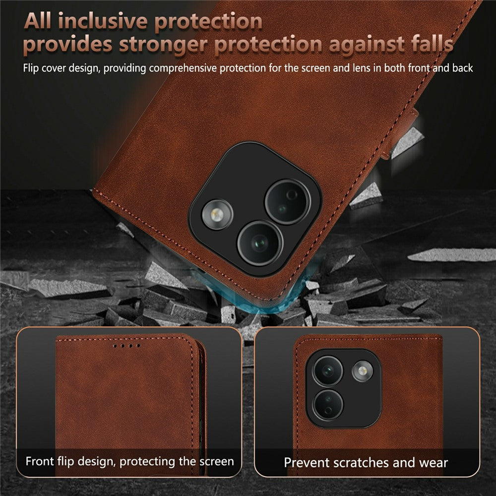 AZNS For Xiaomi Redmi Note 17 Pro Max 5G Case PU Leather Wallet Phone Cover