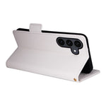 For Samsung Galaxy S26 FE / S25 FE Case Litchi Texture Wallet Leather Phone Cover with Wrist Strap