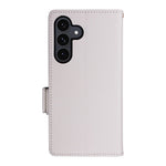 For Samsung Galaxy S26 FE / S25 FE Case Litchi Texture Wallet Leather Phone Cover with Wrist Strap