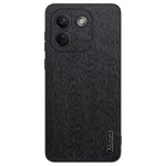 Xiaomi Redmi Note 17 Pro Max 5G-skal i trästruktur, PU-läderbelagt PC TPU-mobilskal