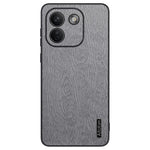 Xiaomi Redmi Note 17 Pro Max 5G-skal i trästruktur, PU-läderbelagt PC TPU-mobilskal