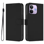For Xiaomi Redmi Note 17 Pro 5G Case Solid Color Wallet Leather Phone Cover with Strap