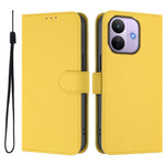 For Xiaomi Redmi Note 17 Pro 5G Case Solid Color Wallet Leather Phone Cover with Strap