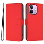For Xiaomi Redmi Note 17 Pro 5G Case Solid Color Wallet Leather Phone Cover with Strap